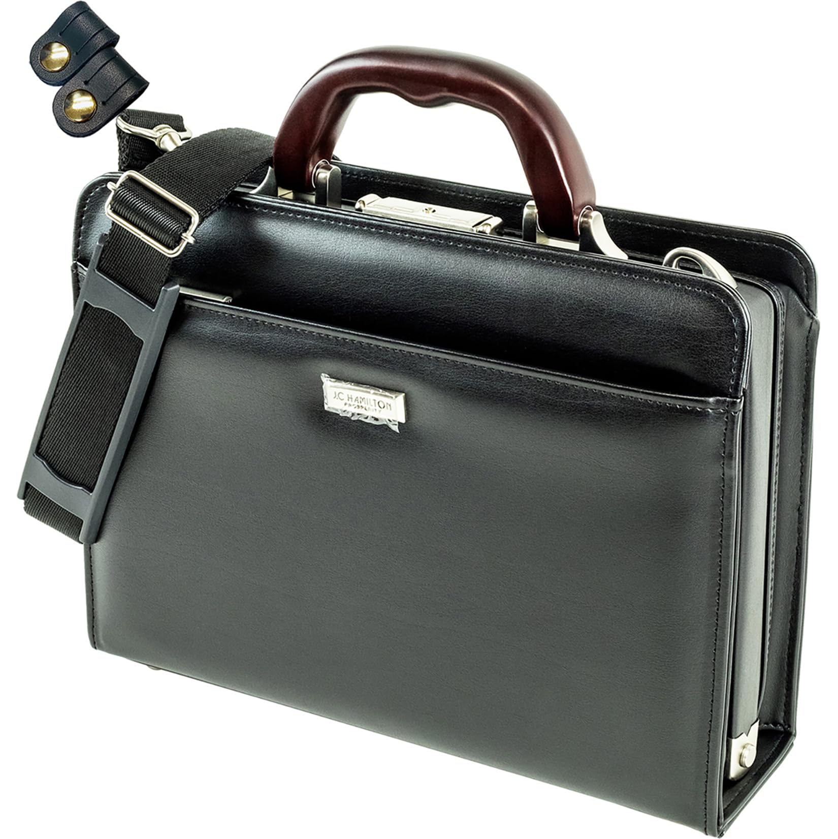 

Mini Dulles Bag with Natural Wood Handles, Fits B5 Documents, 860g, Perfect for Commuting and Travel, Made in Japan in Toyooka, with Two Takehachi