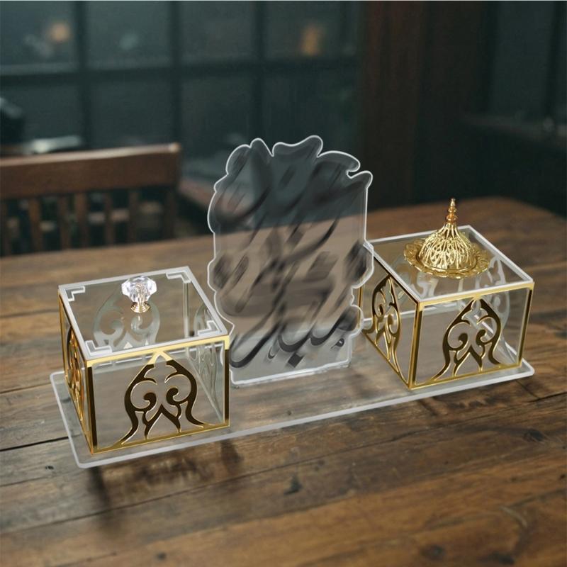 Modern And Traditional Style Acrylic Incenses Holder Sturdy Stand Rack Perfect For Living Room Or Office Ambiances