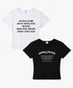 Hilukaakaibeu [Set] For Square Cotton Women'S Slim Fit Short Sleeve T-Shirt
