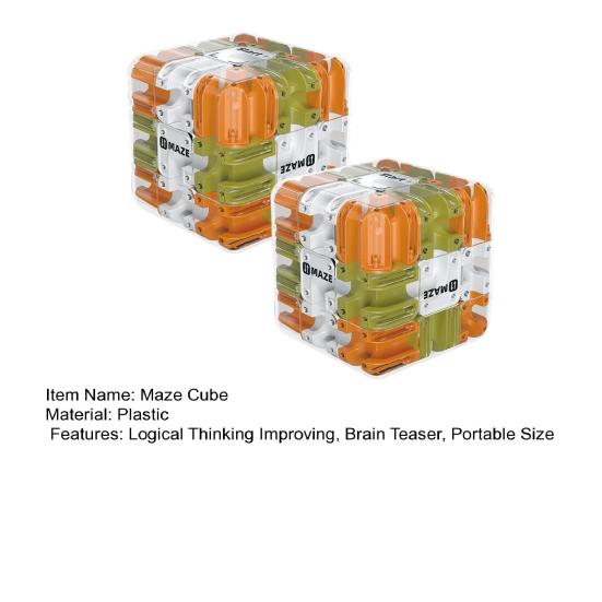 1/2 Pièces Labyrinthe à Billes Cube Casse-tête Labyrinthe Cube 3D Soulagement du Stress Entraînement de la Pensée Logique Labyrinthe à Billes Cube Jouet Éducatif