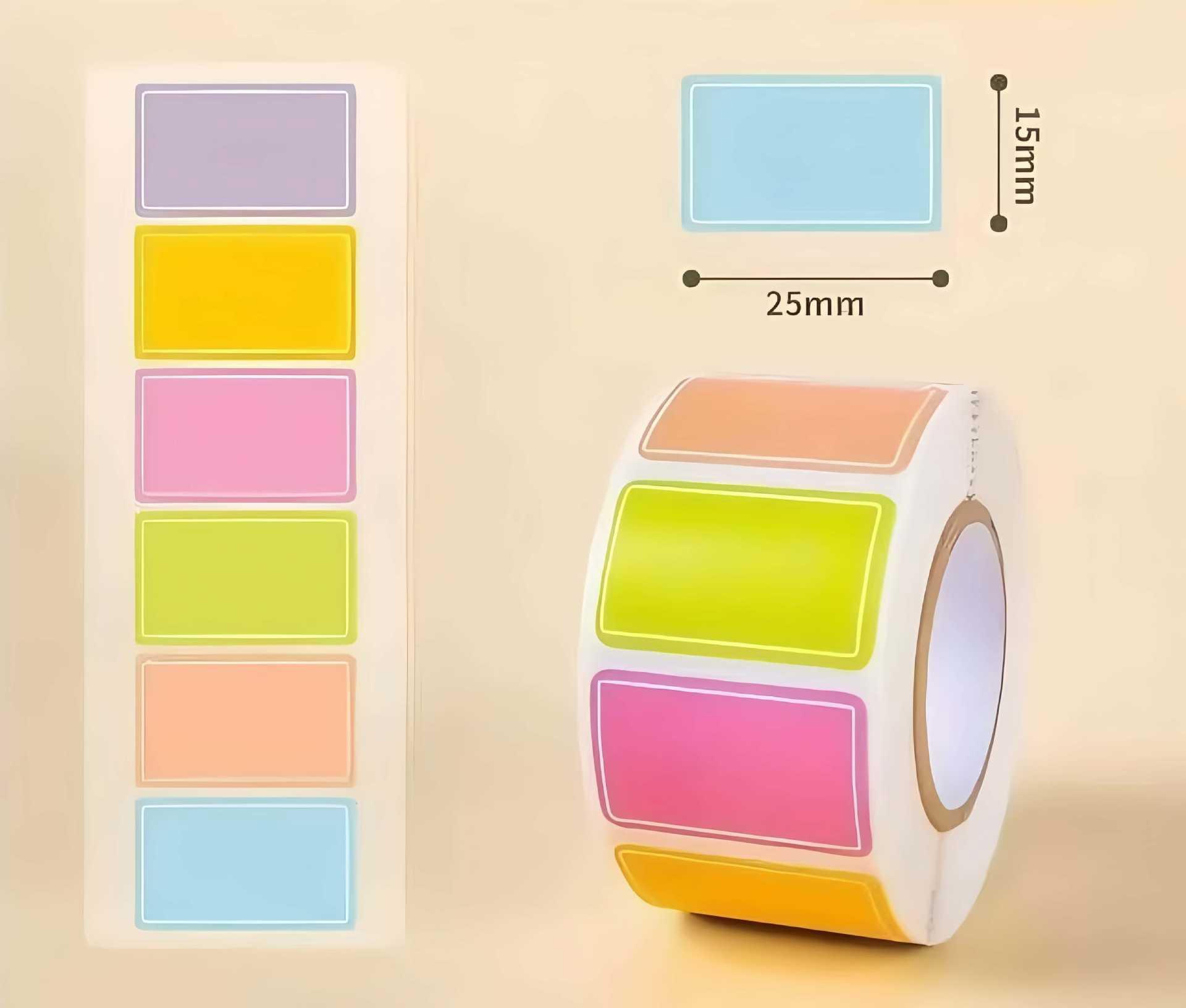 

For Inventory Address File Classification 500 Waterproof Colored Labels Stickers Color Coding Removable Labels Solid Colors Tags