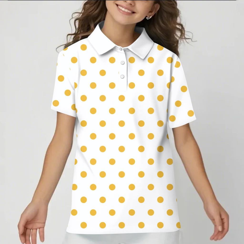 Children's Daily Casual Short-sleeved Print Tops T-shirts  Shirts