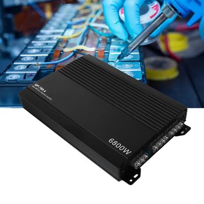 4 Channel Amplifier Car Amplifier Car Stereo Amplifier 4 Channel Aluminum Alloy High Heat Dissipation Power Amp for Car Speakers