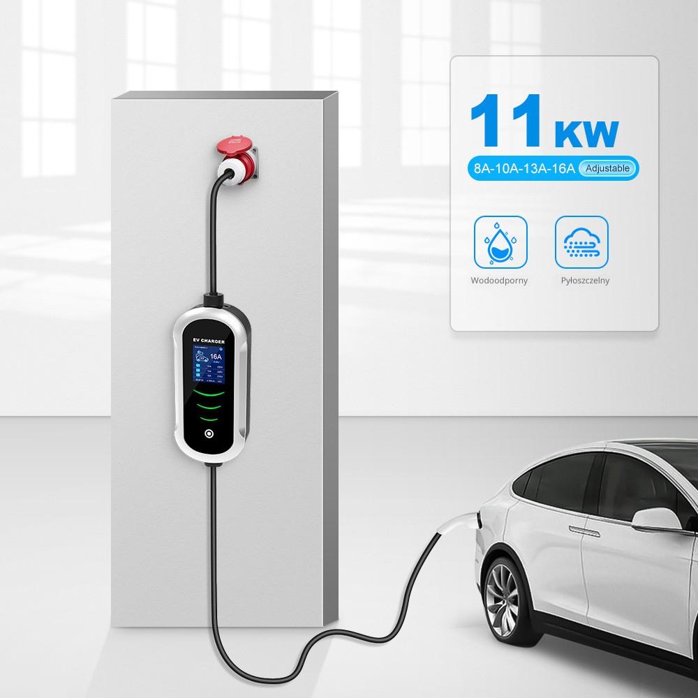 3 Fazowa Mobilna Ładowarka Ev 11Kw