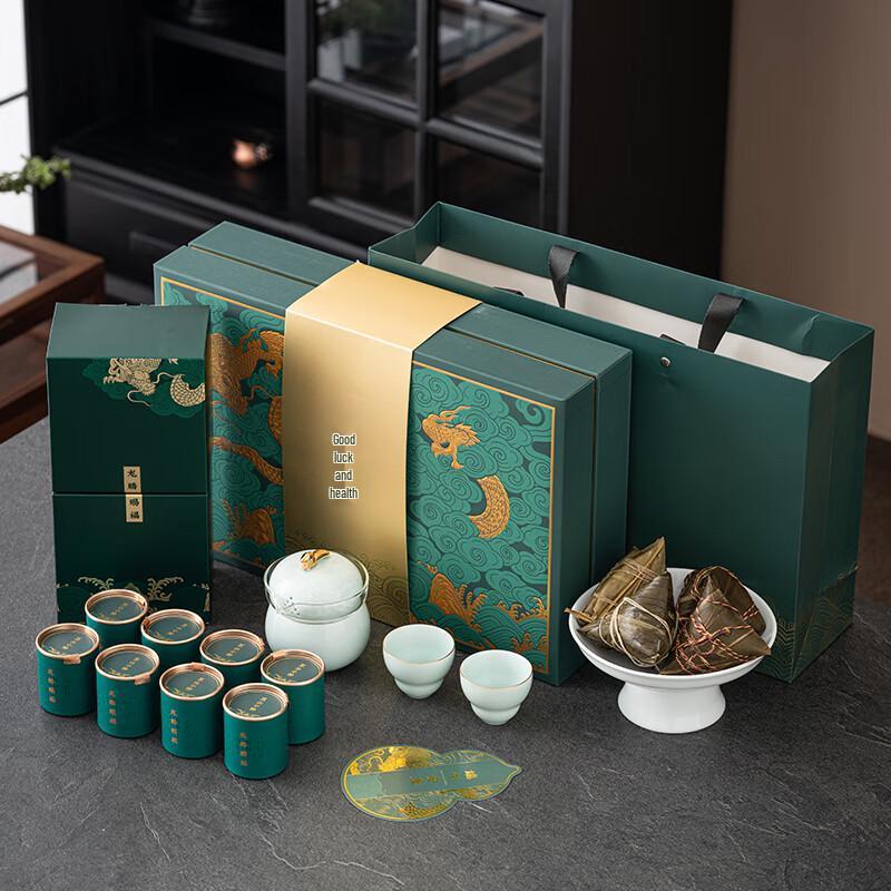 

Cultural & Creative Dragon Blessing Ceramic Tea Set Gift Box