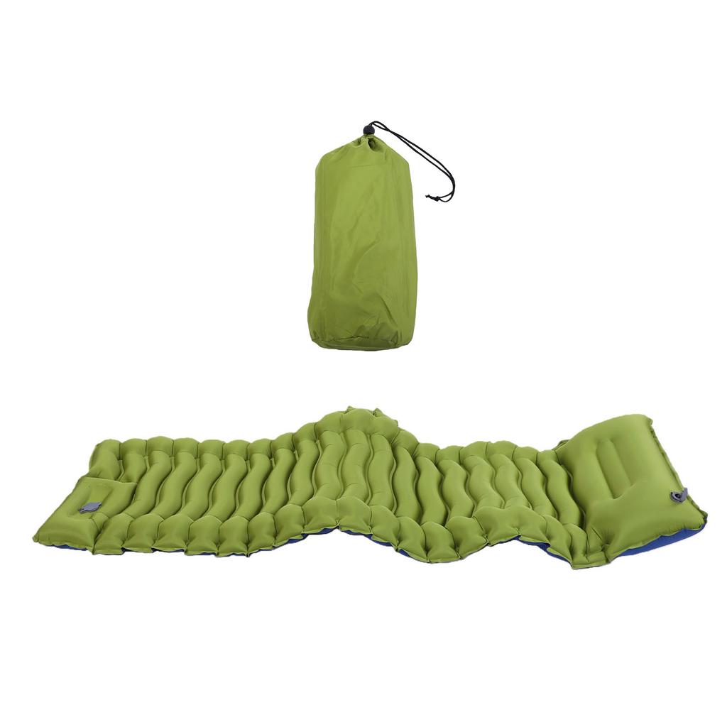 Camping Sleeping Pad with Built in Pillow Foot Pump TPU Thick Self Inflating Sleeping Pad for Hiking Backpacking