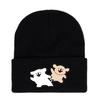 Winter Maltese Knit Hat With Printed Design For Men Women Casual Weather Cold