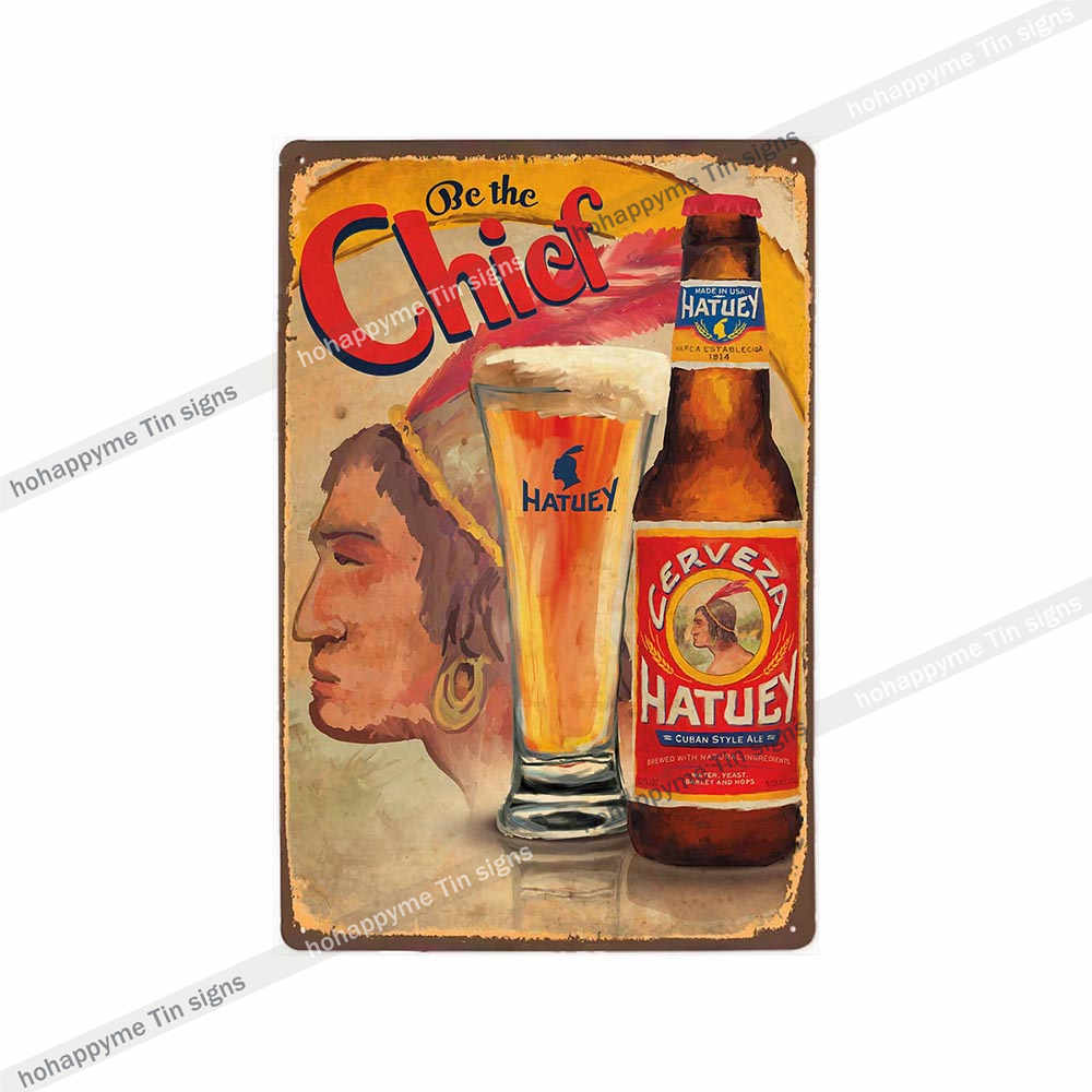 Beer Metal Poster Signs Alcohol Vintage Decoration Plates For Wall Bar Pub Club  Kitchen Bedroom Retro Plaque Home Decor 20x30cm