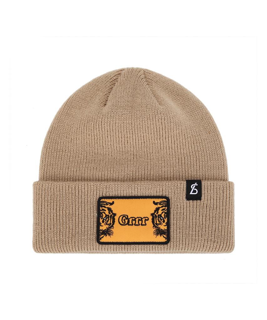 Beullaegsaenjeu Animal Patch Tiger Hexagonal Beanie