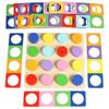 Color Recognition Matching Logic Game Educational Wooden Puzzle  Preschoolers or Toddlers