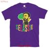 Fifth Degree Haile Selassie Africa Rasta T Shirt Vintage Fashion Stretched Comfortable Casual Top For Everyday Wear