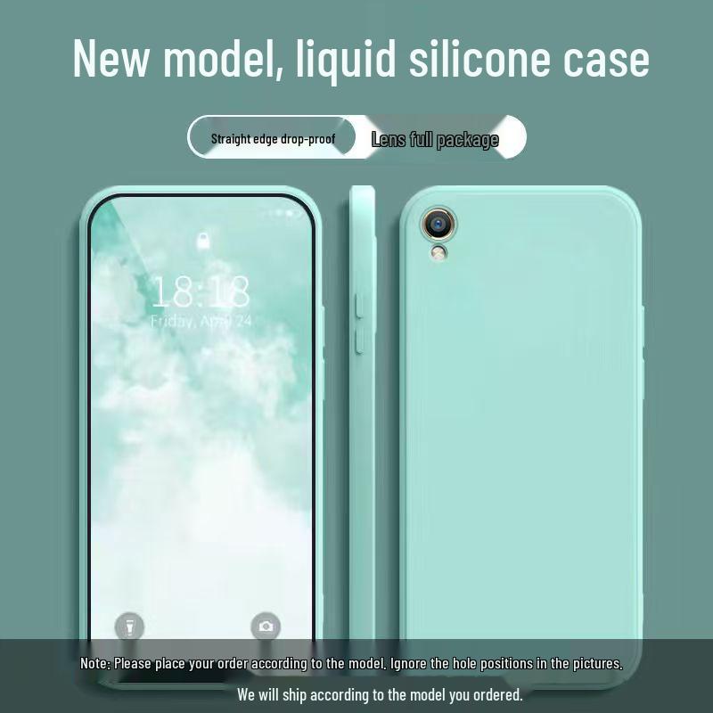OPPO R9 Solid Color Phone Case - Full Coverage Liquid Soft Case with Drop Protection