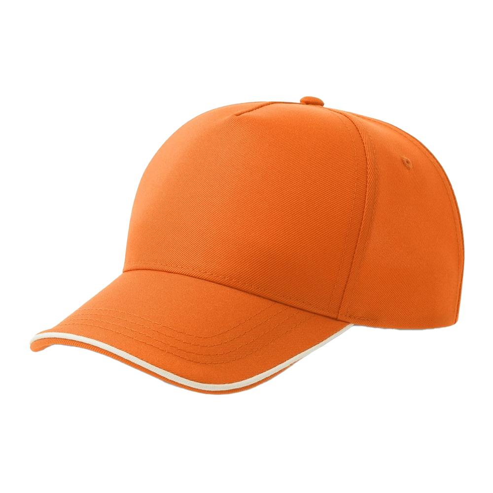 Atlantis Headwear Unisex Adult Recy Five Piping 5 Panel Recycled Structured Baseball Cap