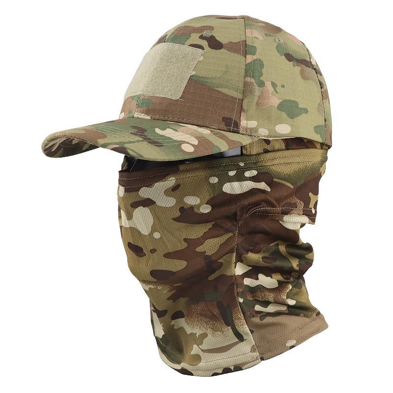 Camouflage Baseball Cap and Balaclava Set - Quick-drying, Breathable Sun Protection for Outdoor Activities