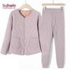 YUZHAOLIN Women's Elderly Thermal Cotton Padded Loungewear
