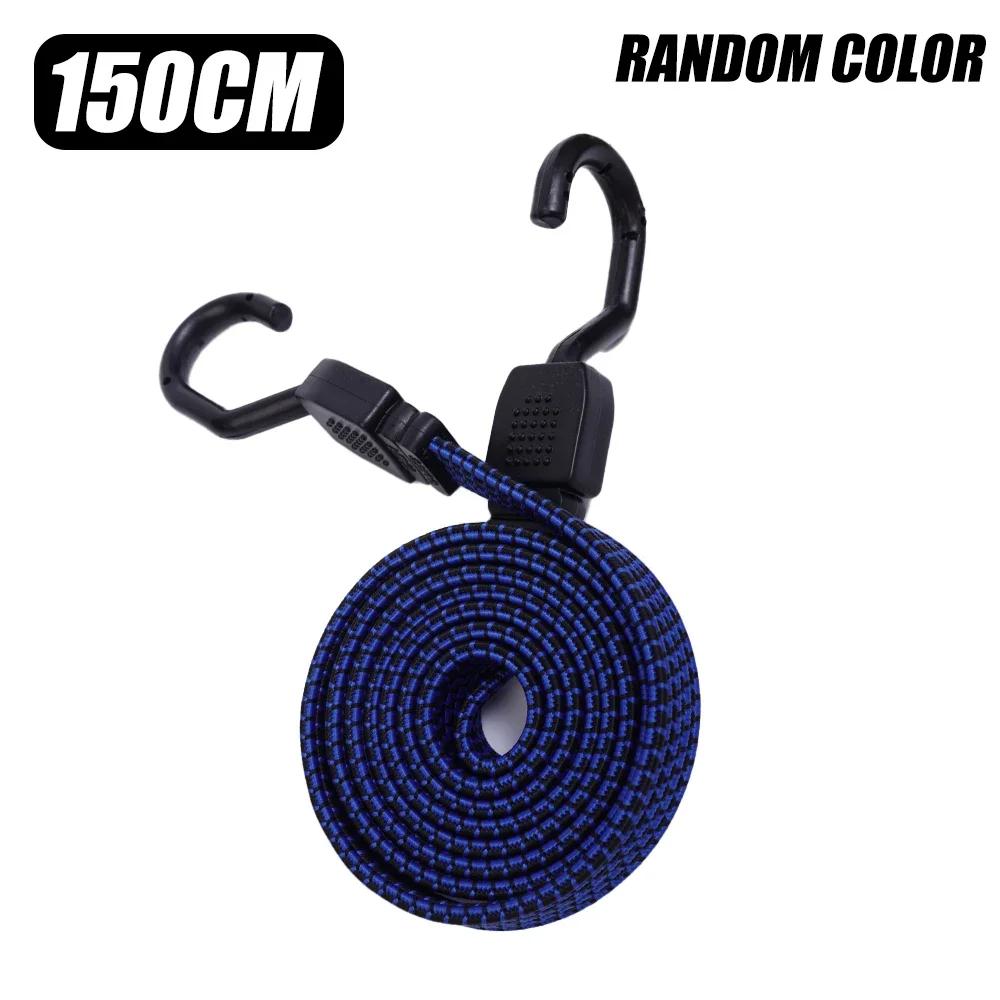 Bungee Cords Heavy Duty Luggage Bungee Straps with Hooks Antislip Flat Elasticity Rope Elastic Bungees Cords for Cargo Luggage