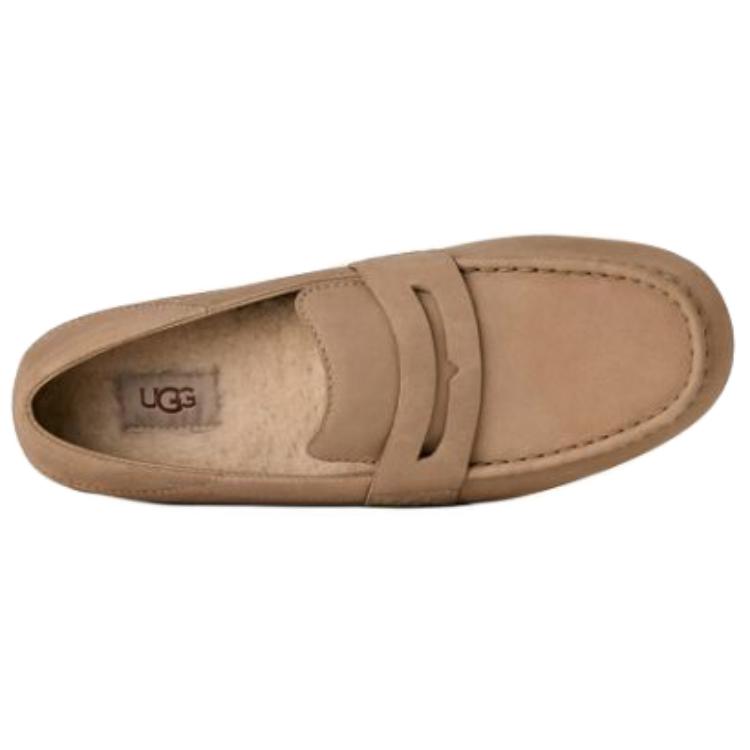 UGG Casual Heritage Sheepskin Slip-On Versatile Loafers Men Loafers Sand 1166762-SAN