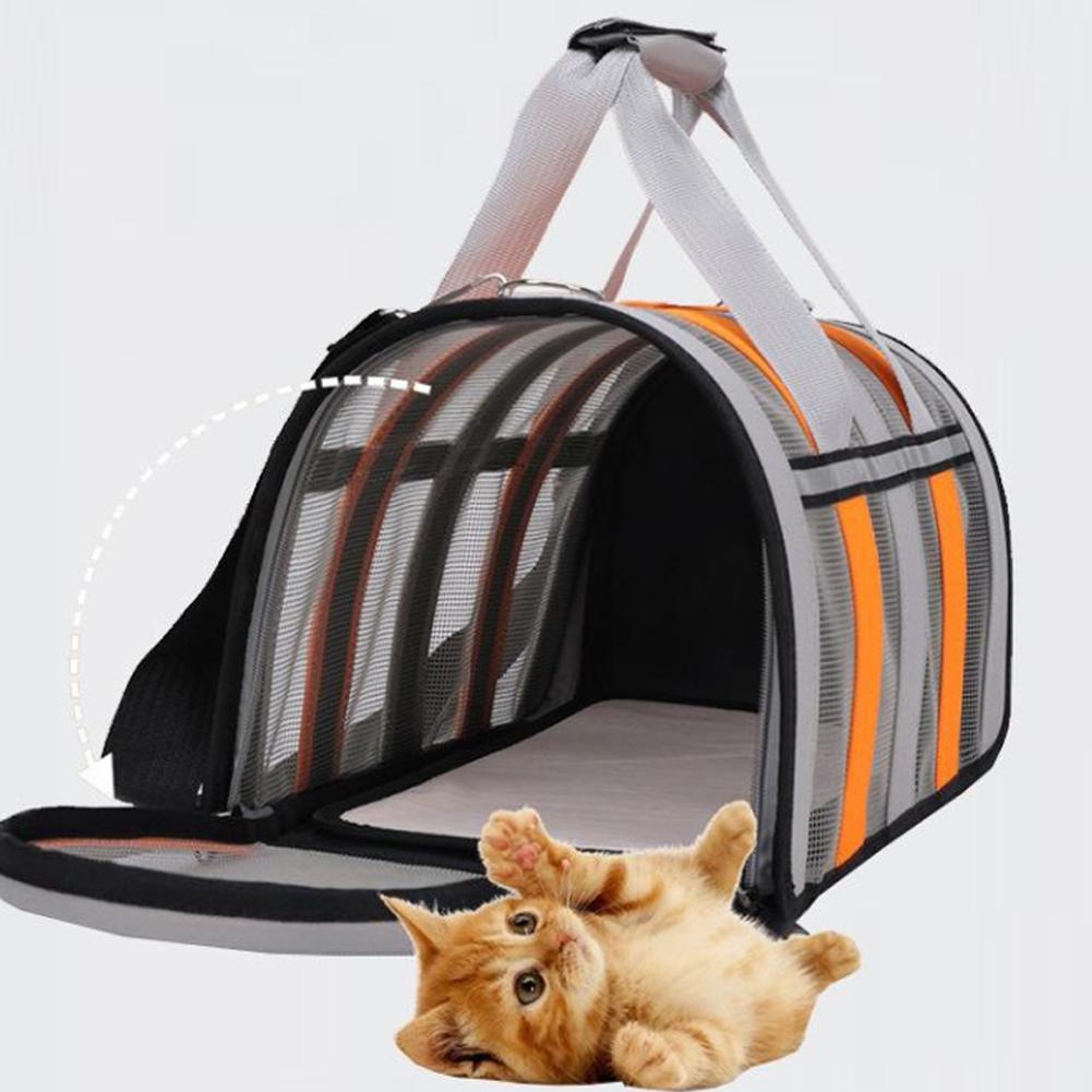 Dog Carrier Bag Soft Side Backpack Cat Pet Carriers Dog Travel Bags Breathable Cat Outing Bag Shoulder Bag