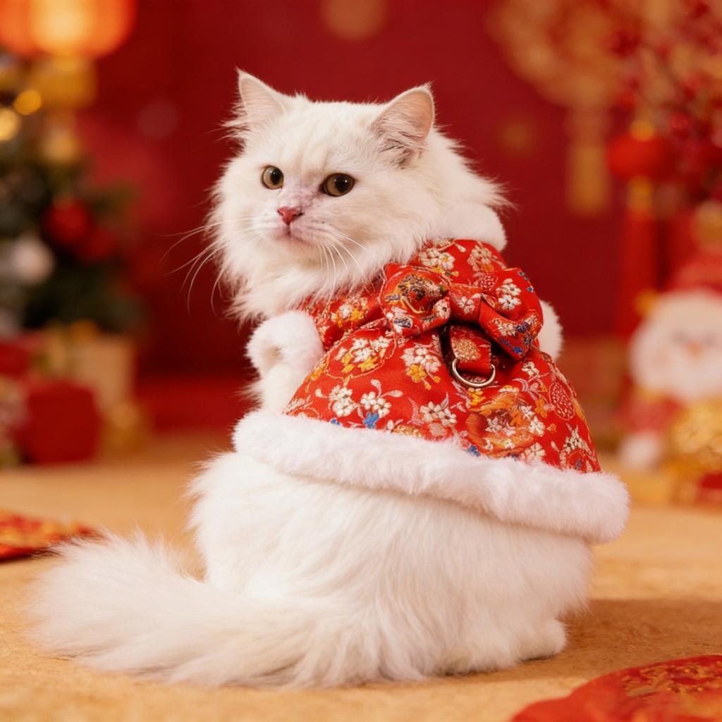 Abbigliamento per Animali Domestici per Gatti e Cani. Vestiti Festivi per Animali per il Capodanno Cinese. gonne. io