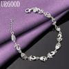 925 Sterling Silver Romantic AAA Zircon Bracelet Fashion Jewelry