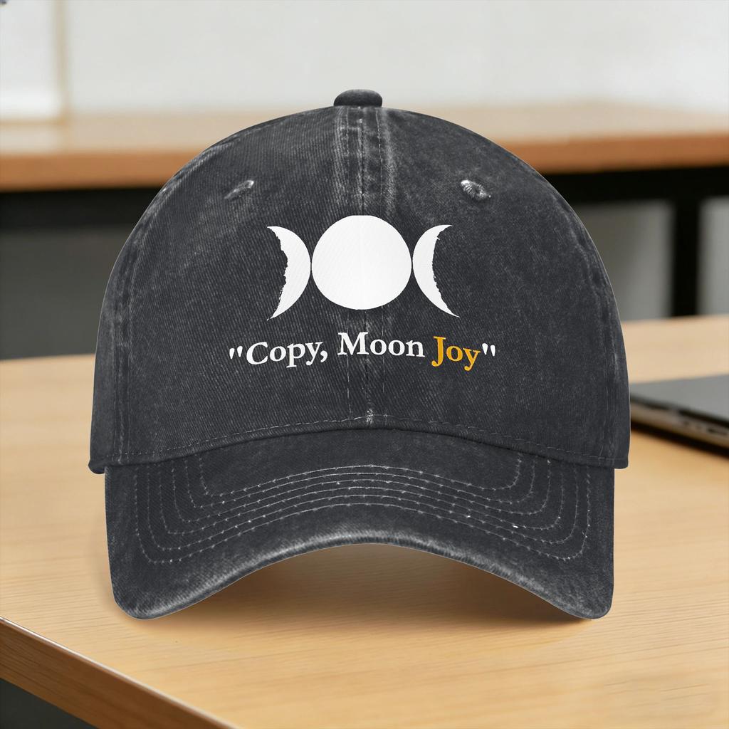 Copy Moon Joy Baseball Cap Sun Artemis II Outdoor Sport Breathable Washed Trucker Hat Unisex Unisex yk Retro Design Snapback Cap