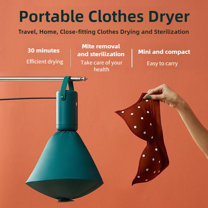 250W Mini Portable Clothes Dryer Travel Household Small Air Dryer Foldable Sterilization Clothing Quick Drying Machine