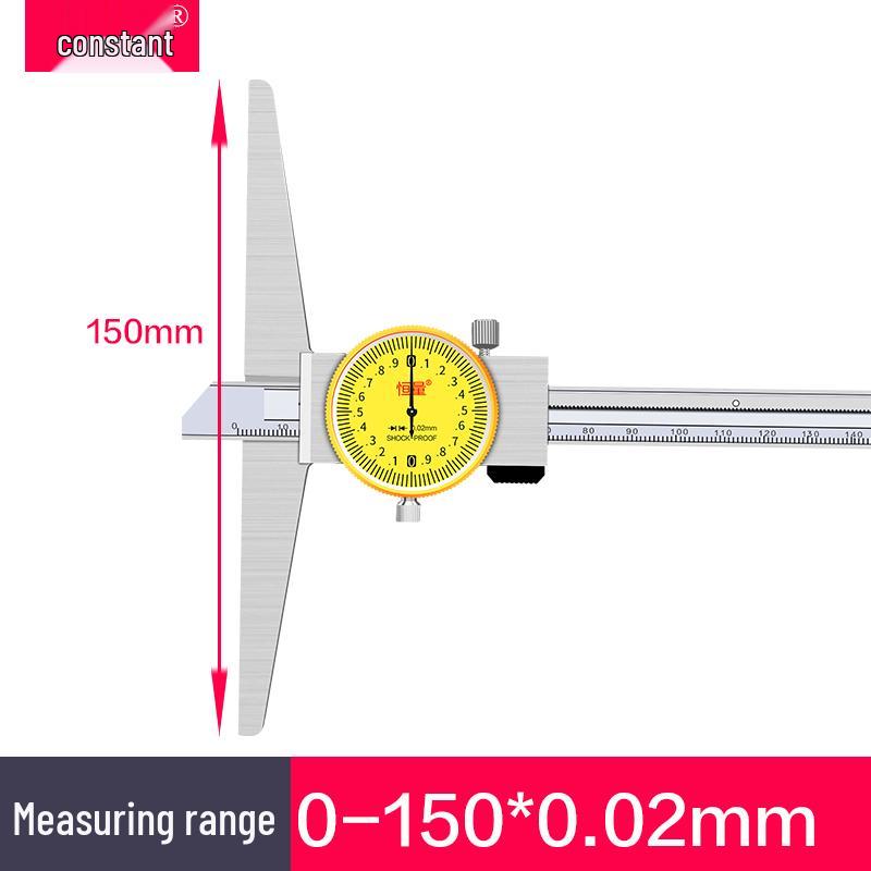 Constant Weight Depth Gauge with Hook & Dial, 0-150/200mm, Single/Double Hook Caliper
