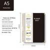 In Stock A5 Cross-border English Notebook 2026-27 Daily Planner with Customizable Coil Binding