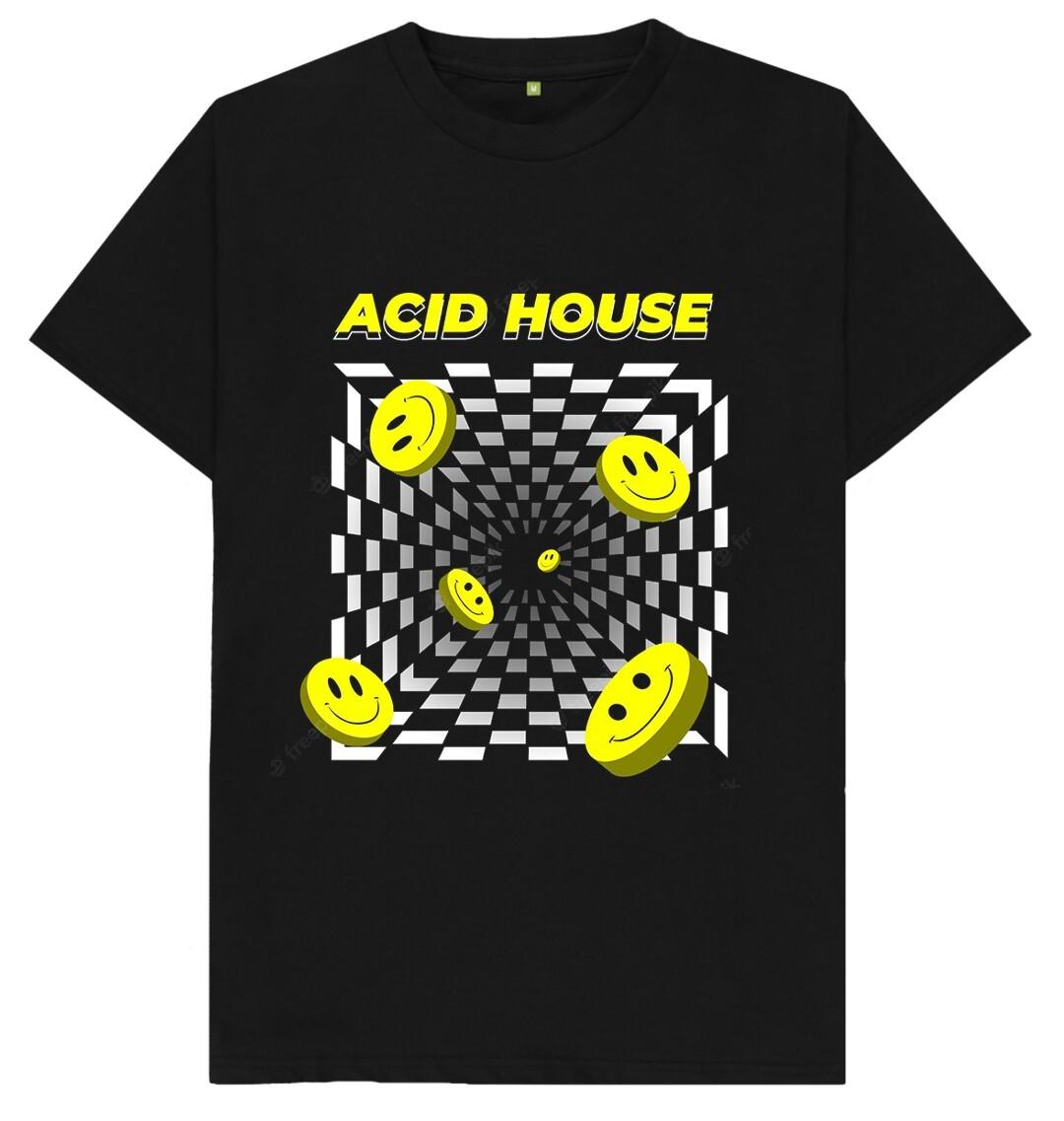 Фестиваль Музыки Acid House House Music Tech House Acid Футболка L