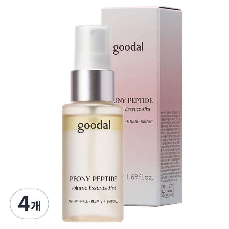 Goodal Pfingstrose Peptid Anti-Falten Essenz-Nebel AD, 4 Stück, 50ml