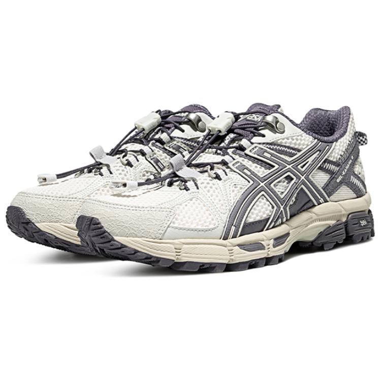 Asics Gel-Kahana 8 Fashion Comfortable Low-Top Casual Trail City Commuting Long-Distance Running Shoes Women Sneaker Gray White 1012B634-101