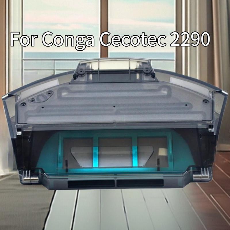 For Conga Cecotec 2290 Vacuum Cleaner Robot Accessories Water Box, Water Tank, Dust Box All-in-one Machine HEPA
