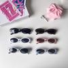 Oval Shape Sunglasses For Women Korean Style Uv400 Protection Sun Glasses Travelling Hiking Outdoor Sunglass