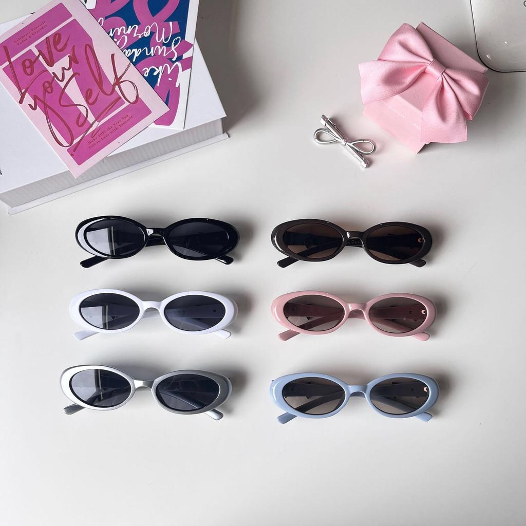 Oval Shape Sunglasses For Women Korean Style Uv400 Protection Sun Glasses Travelling Hiking Outdoor Sunglass