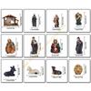 Christmas Nativity Figurines Resins Nativity Scene Statue with Stable Holy Family Statue Table Centerpieces Home Decors 55KF