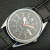 REFURBISHED SEIKO 5 AUTOMATIC 6309A VINTAGE JAPAN MENS BLACK WATCH A442263-1