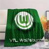 Coperta in Flanella Stampata VfL Wolfsburg, Alta qualità Confortevole per Tutte le Stagioni, Decorazione per la Casa, Calore e Comfort, Perfetta per Regali di Natale