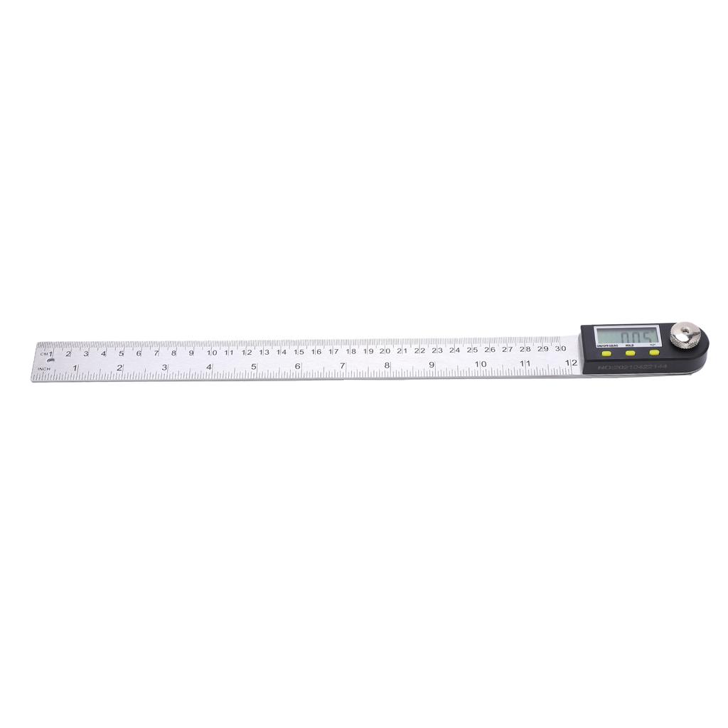 0‑300mm Digital Protractor Portable Stainless Steel LCD Angle Finder Ruler for Woodworking