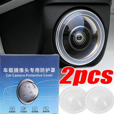 360 Degree Car Camera Cover Transparent Round Waterproof Dustproof Anti-Collision Protective Shield for Reversing Image