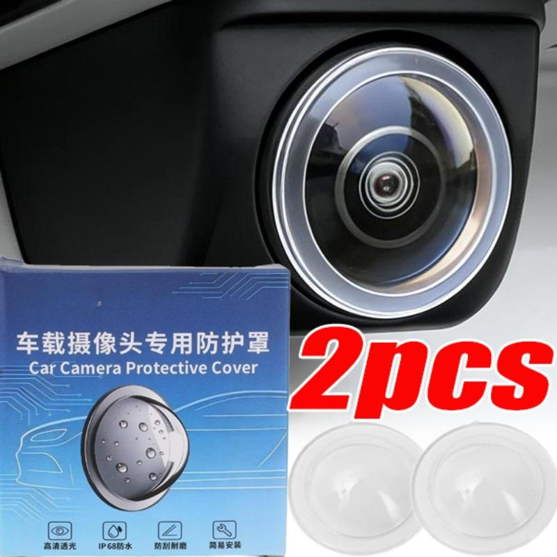 360 Degree Car Camera Cover Transparent Round Waterproof Dustproof Anti-Collision Protective Shield for Reversing Image