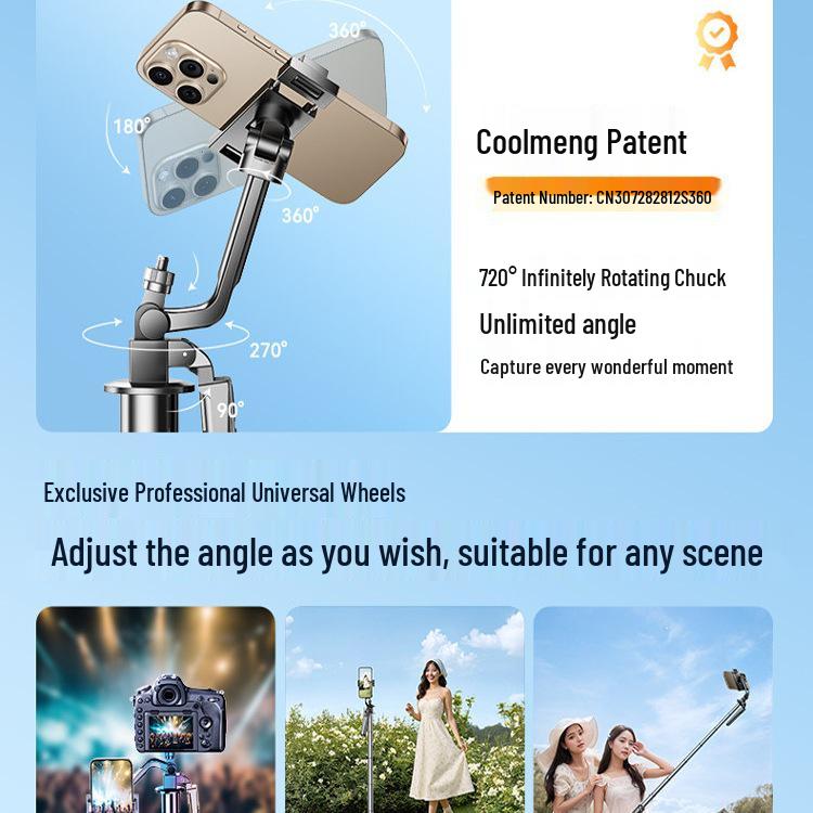 2026 Dual-Machine Selfie Stick & Tripod for Concerts and Travel