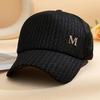 Letter M Decor Baseball Cap Trendy Solid Color Mesh Hats Lightweight Breathable Trucker Hats For Women Daily Use Spring & Summer