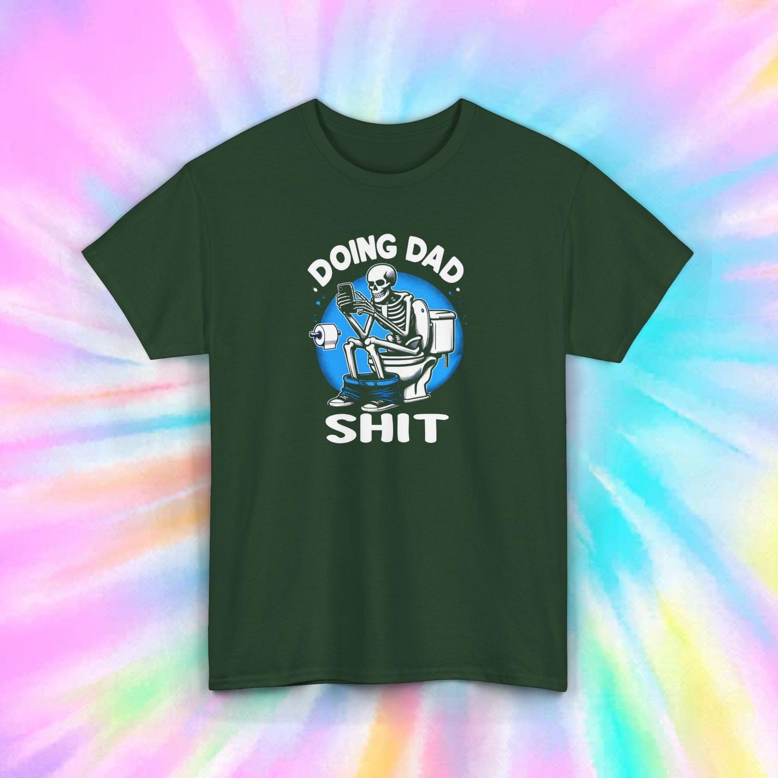 Doing Dad Sh*t Funny Skeleton Toilet Humor Fatherhood Graphic T-Shirt Gift S-5XL S разноцветный