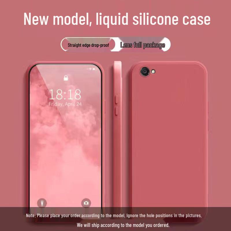 Vivo Y81 Liquid Silicone Case - Solid Color, Full Coverage, Anti-Drop Protection