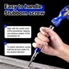 6 in 1 Screwdriver Set 1/4-inch Impact Drive Rusted Stuck Broken Fasteners Remover with Complete Specifications
