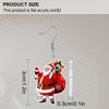 2D Flat Acrylic Christmas Santa Claus Gift Bag Hanging Earrings, Suitable As A Holiday Gift for Women, Christmas Party Decoration Jewelry.