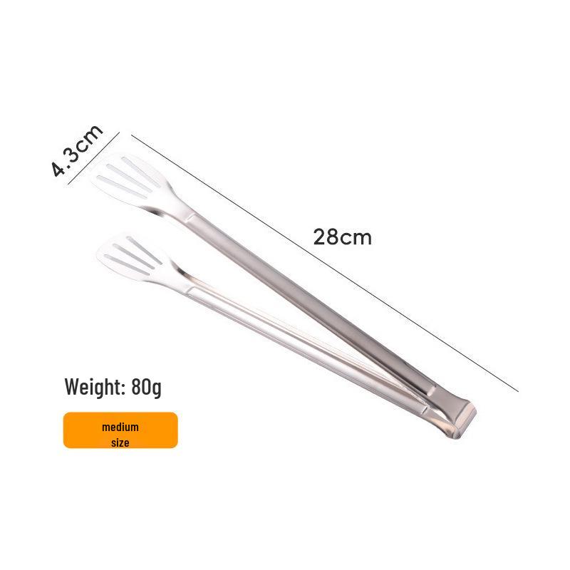 304 Stainless Steel Kitchen & Grilling Tongs for Barbecue, Bread & Steak