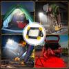 LED Work Spotlight 5 Mode Portable Construction Flood Light Rechargeable Camping Lamp for Site Garage Workshop Fishing Emergency