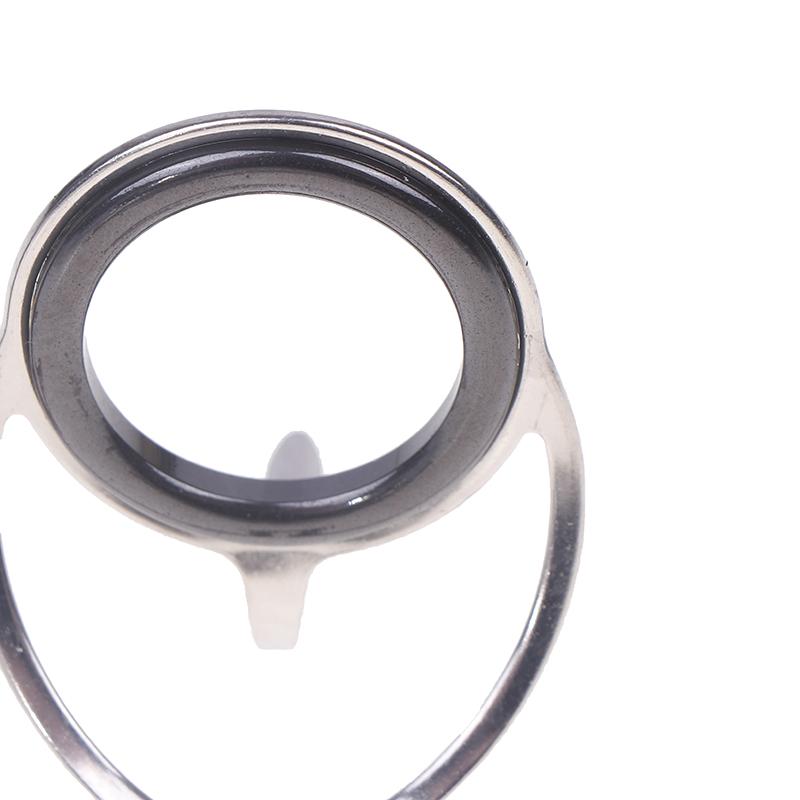 8Pcs/Set Fishing Tackle Stainless Steel Repair Kit Set Fishing Rod Guide Ring Tip Fishing Pole Circle Ring Eye Guide Wire Loop