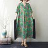 Maneca scurta Marime mare Bumbac vintage floral nou in rochii pentru femei rochie lejera lunga de vara